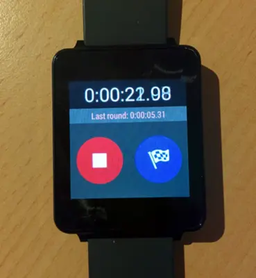 Stopwatch For Wear OS android App screenshot 1