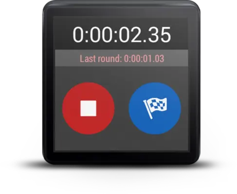 Stopwatch For Wear OS android App screenshot 2